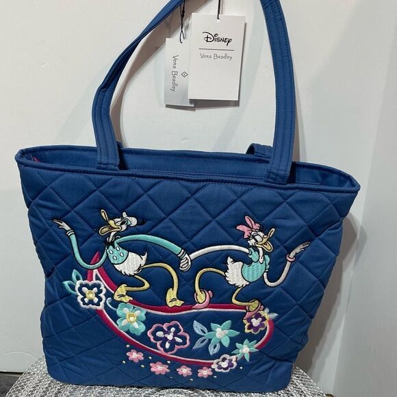 Vera Bradley Disney Daisy and Donald Duck Small Vera Tote Sensational Six NWT - Picture 7 of 8